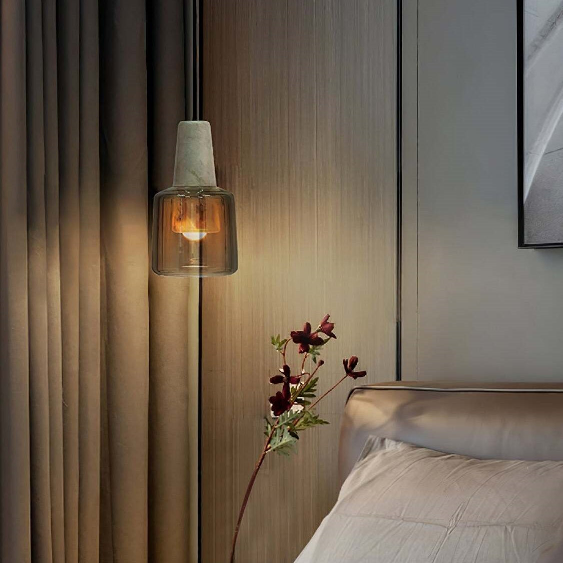 Marble Glass Minimalist LED Pendant Light