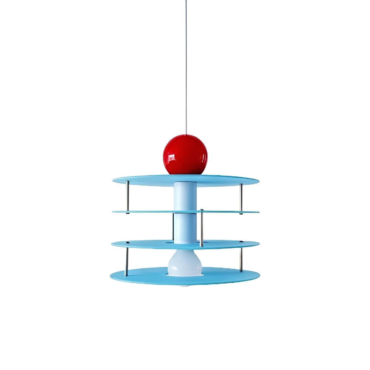 Suspension Memphis Playful Disc Layer bleue