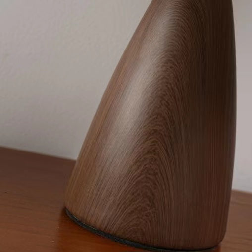 Retro Rustic Walnut Ceramic Table Lamp