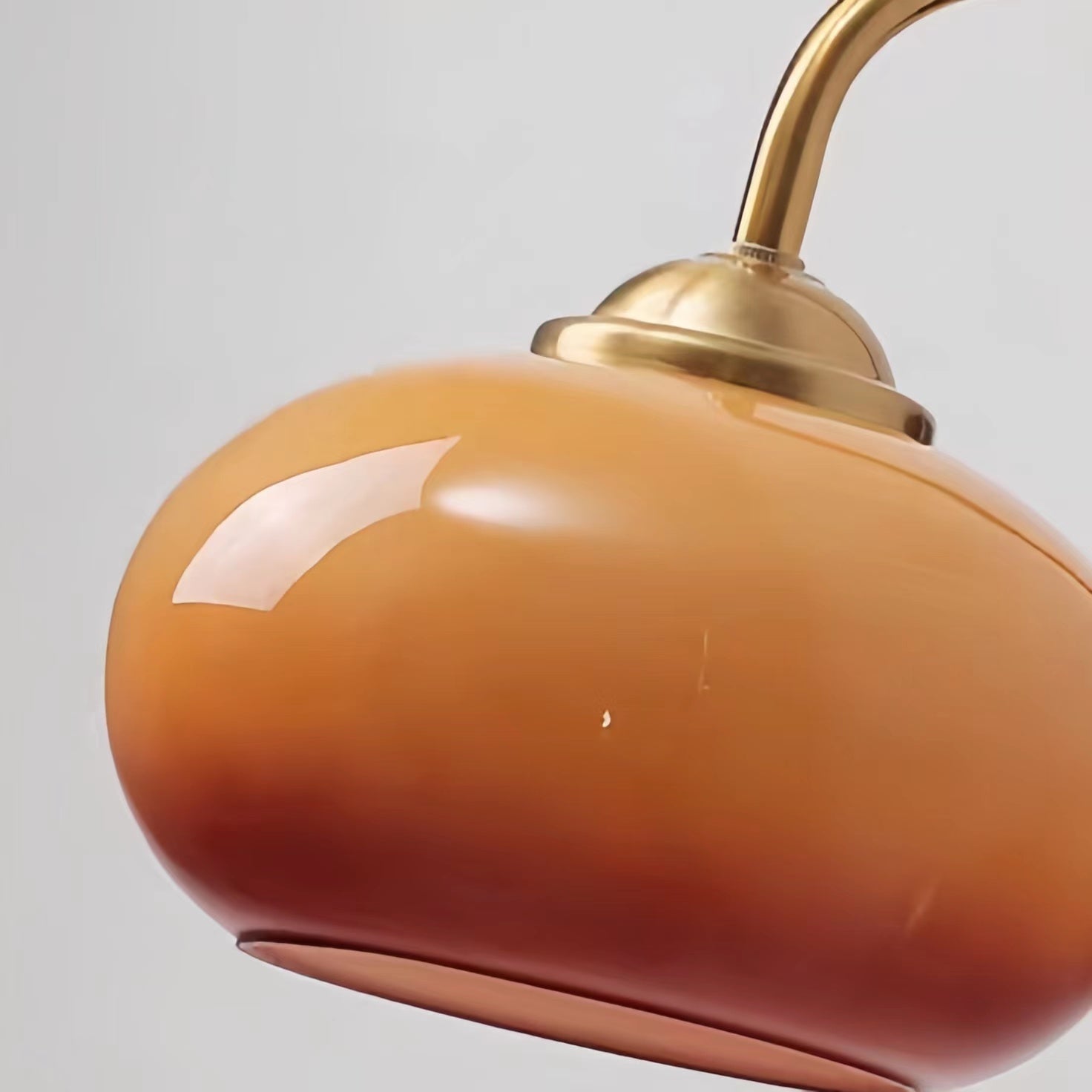 Mid Century Bauhaus Oval Glass Wall Light