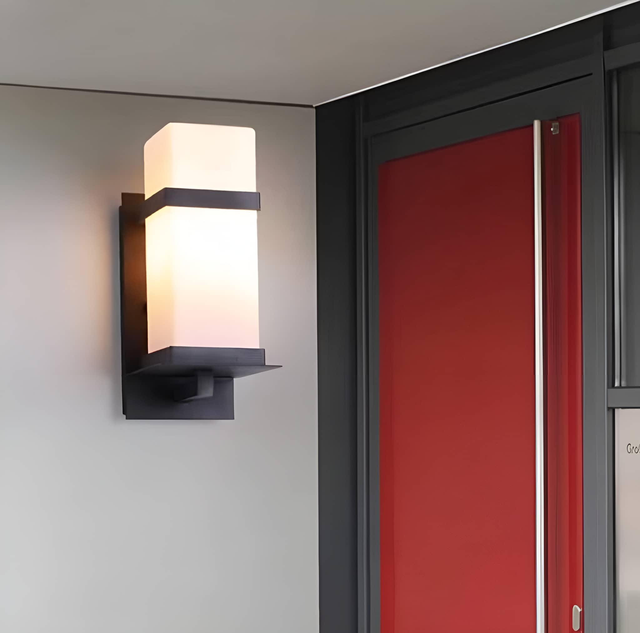 Mid Century Modern Geometric Outdoor Wall Light