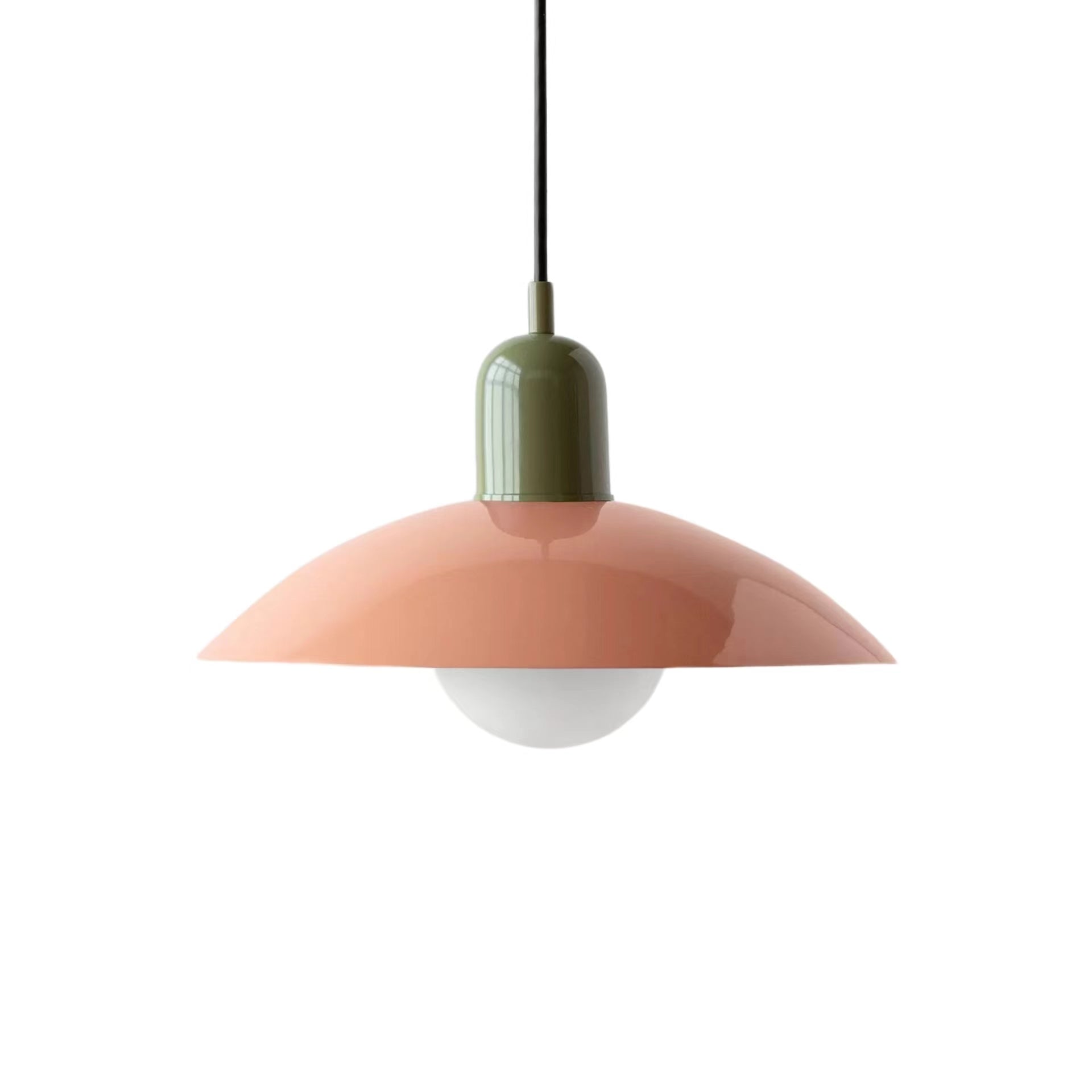 Mid Century Modern Saucer Colorful Pendant Light
