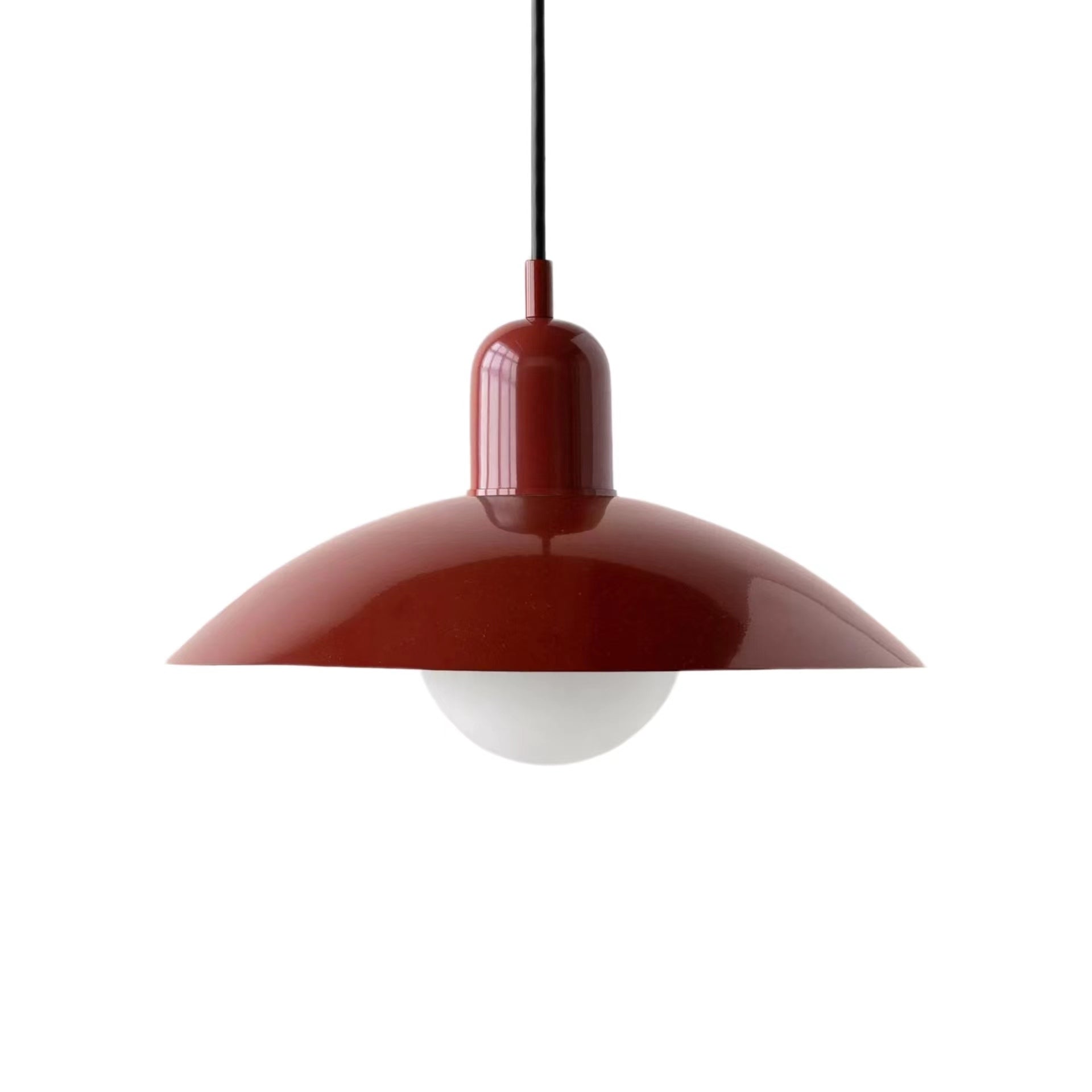 Mid Century Modern Saucer Colorful Pendant Light