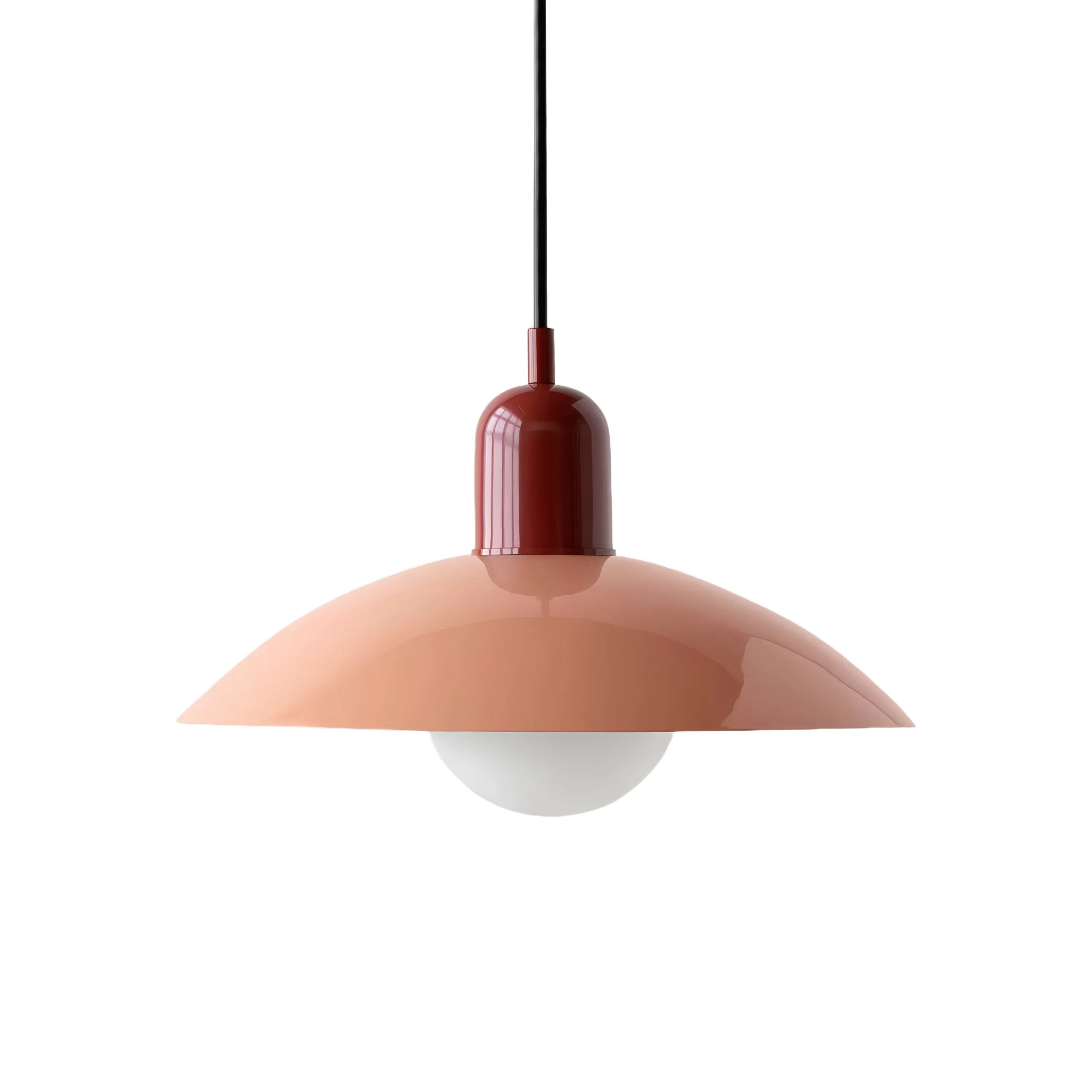 Mid Century Modern Saucer Colorful Pendant Light