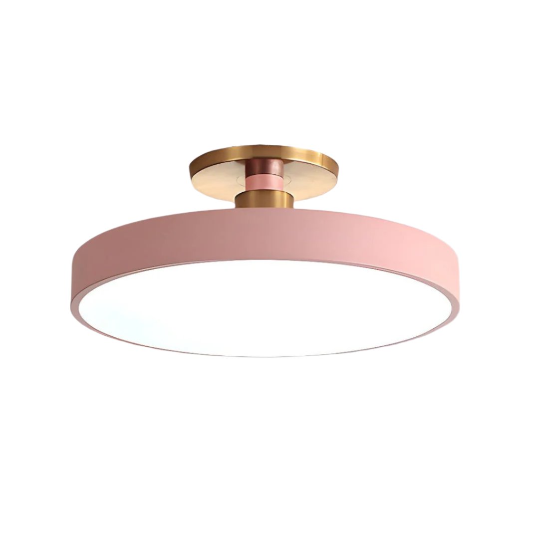 Minimalistische Macaron runde LED-Deckenleuchte