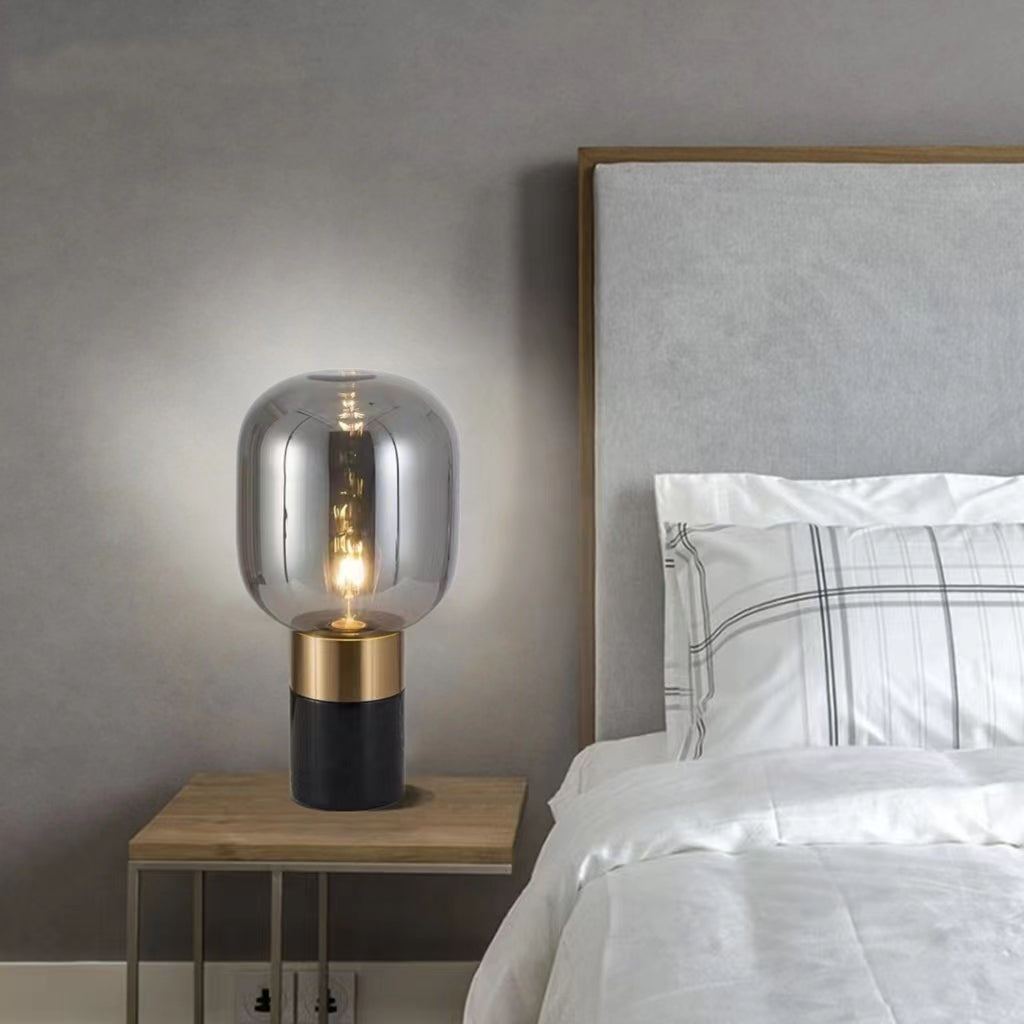 Modern Capsule Marble Glass Table Lamp