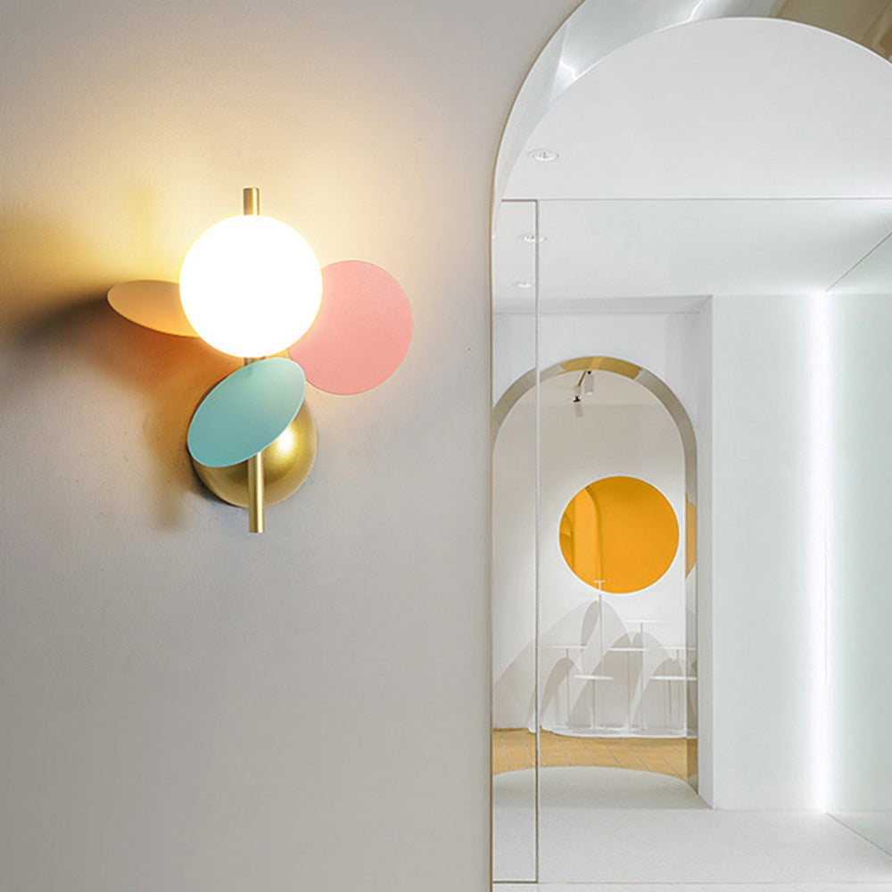 Stylish Art Colorful Flower Wall Light