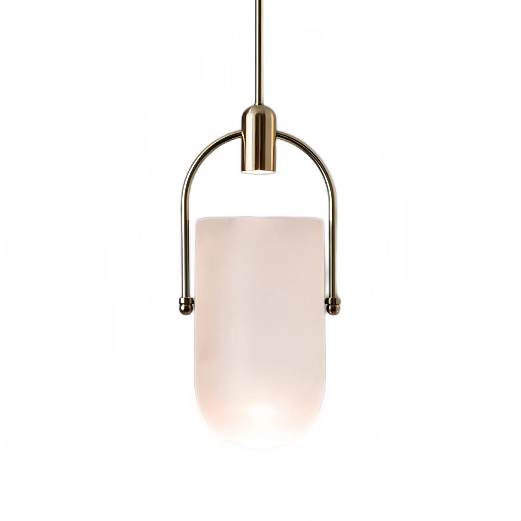 Modern Creative Bucket Shape Glass Pendant Light