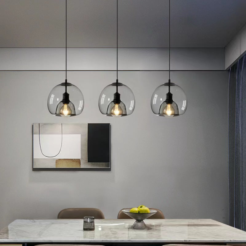 Modern Simple Glass Globe Pendant Light