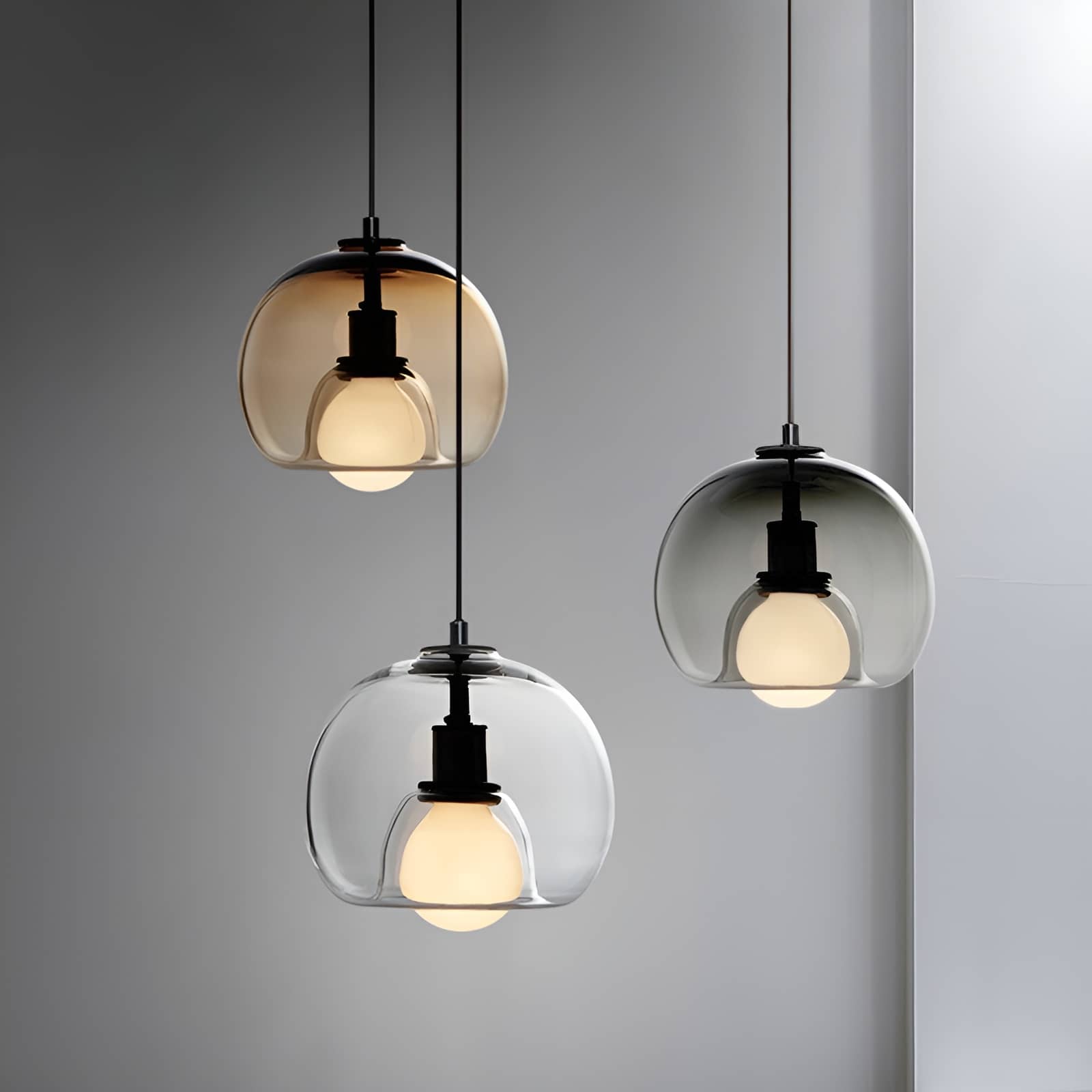 Modern Simple Glass Globe Pendant Light