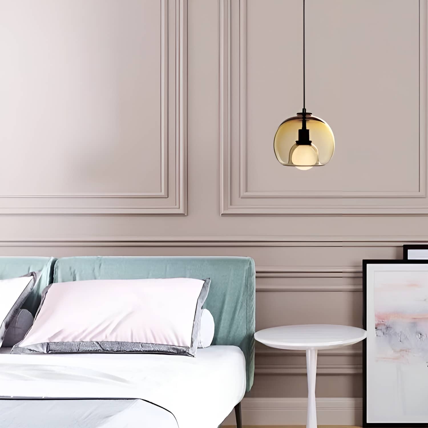 Modern Simple Glass Globe Pendant Light