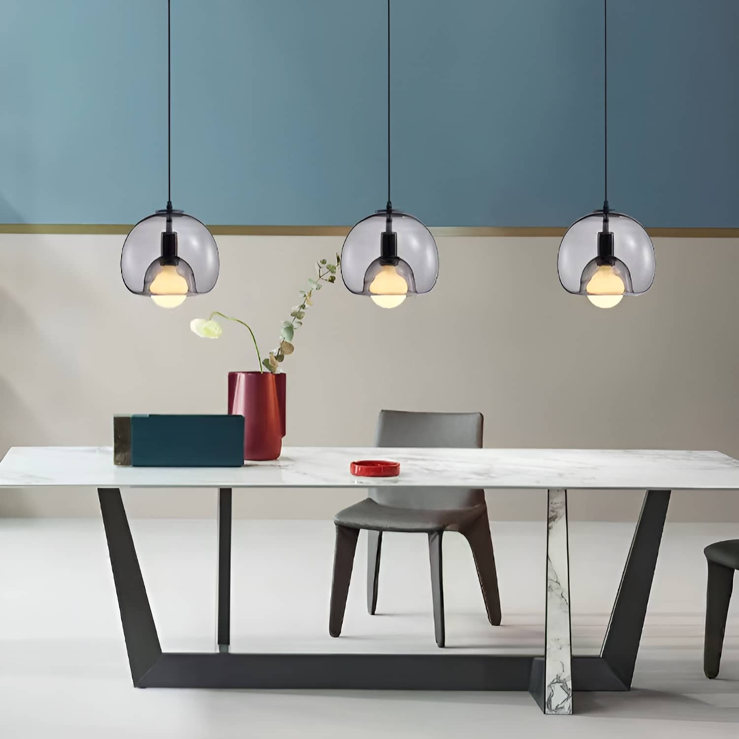 Modern Simple Glass Globe Pendant Light