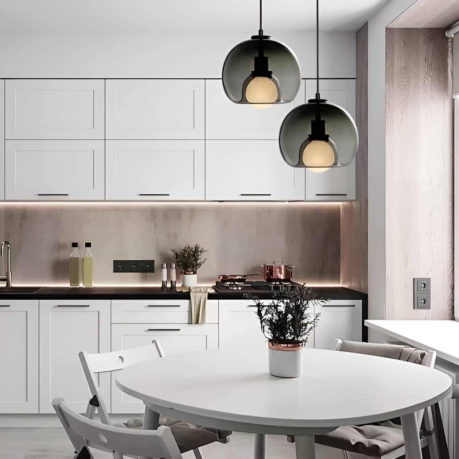 Modern Simple Glass Globe Pendant Light