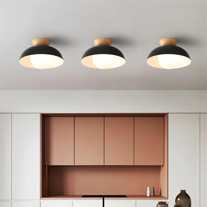 Modern Bowl Shaped Metal Ceiling Light