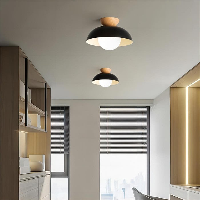 Modern Bowl Shaped Metal Ceiling Light