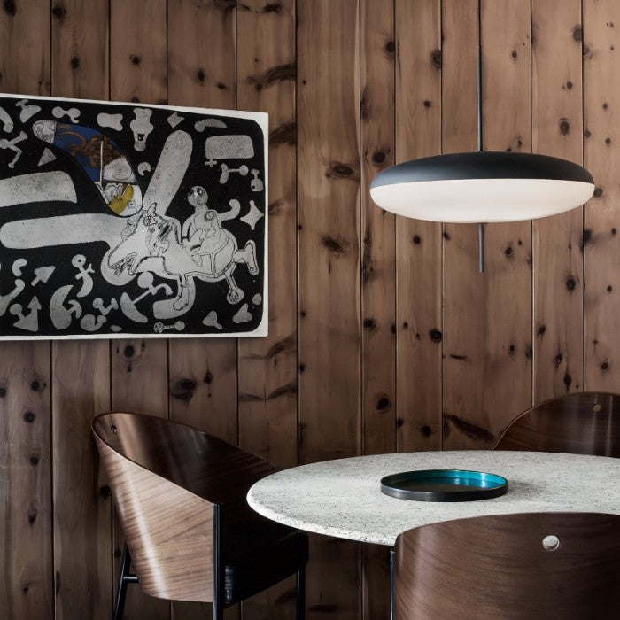 Modern Bauhaus Model 2065 Oval Pendant Light