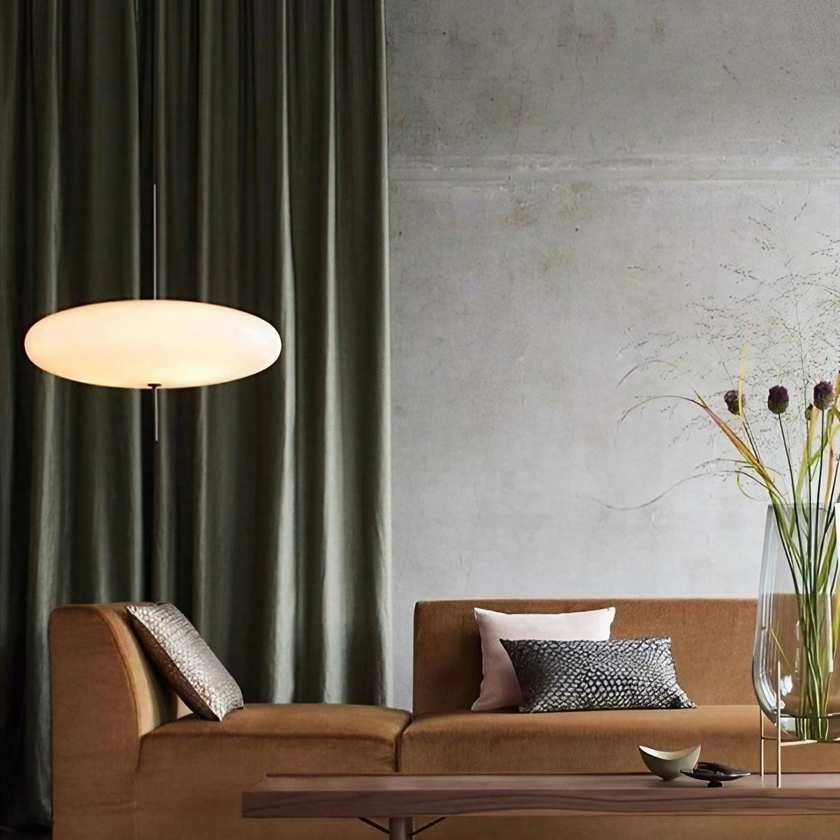 Modern Bauhaus Model 2065 Oval Pendant Light