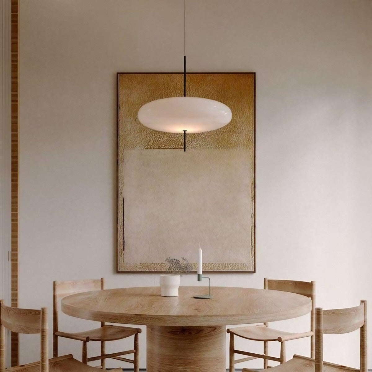 Modern Bauhaus Model 2065 Oval Pendant Light