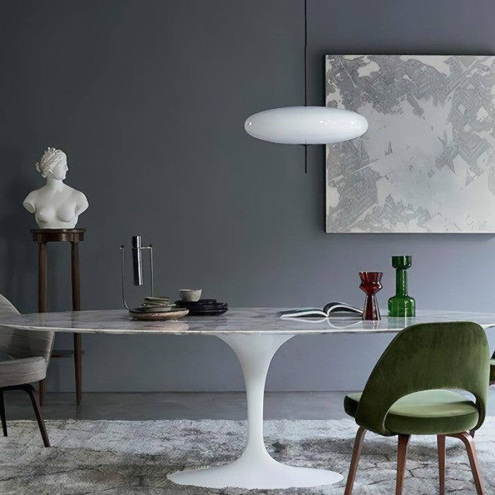 Modern Bauhaus Model 2065 Oval Pendant Light