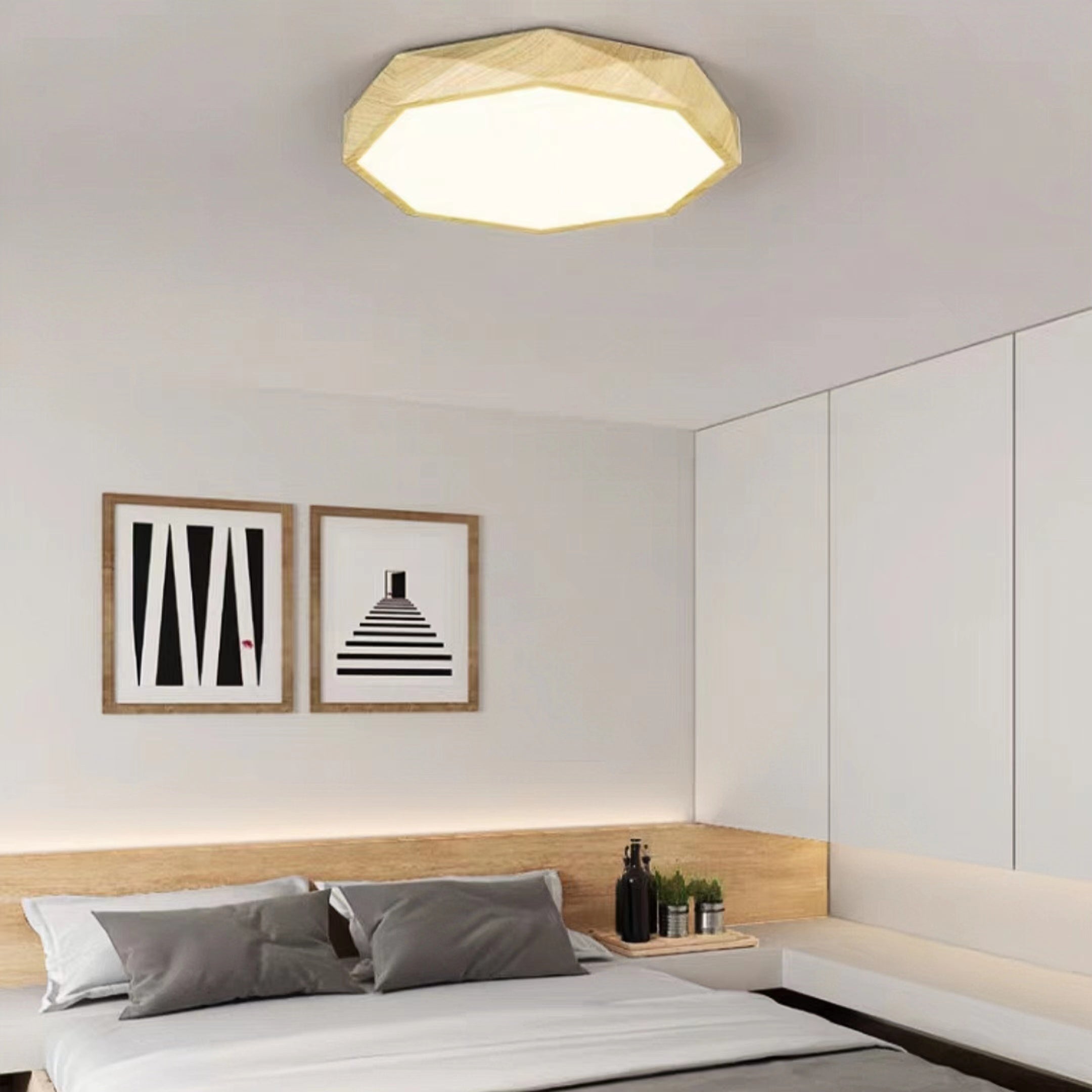 Modern Minimalist Octagon LED Ceiling Light