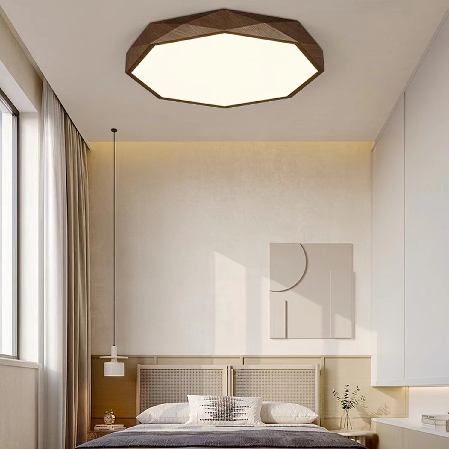 Modern Minimalist Octagon LED Ceiling Light