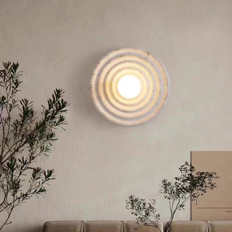 Modern Artistic Resin Circular Wall Light