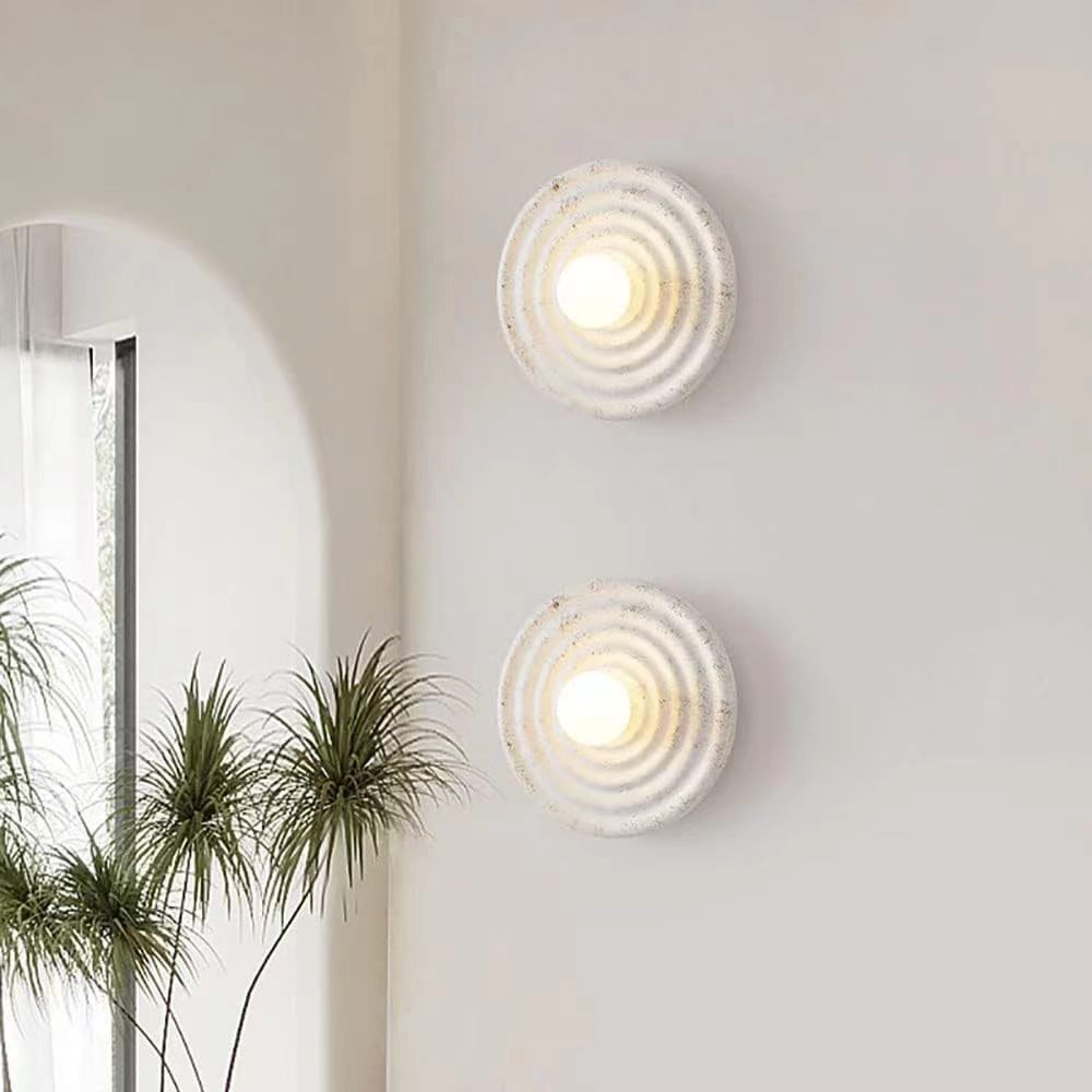 Modern Artistic Resin Circular Wall Light