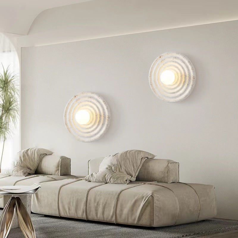 Modern Artistic Resin Circular Wall Light
