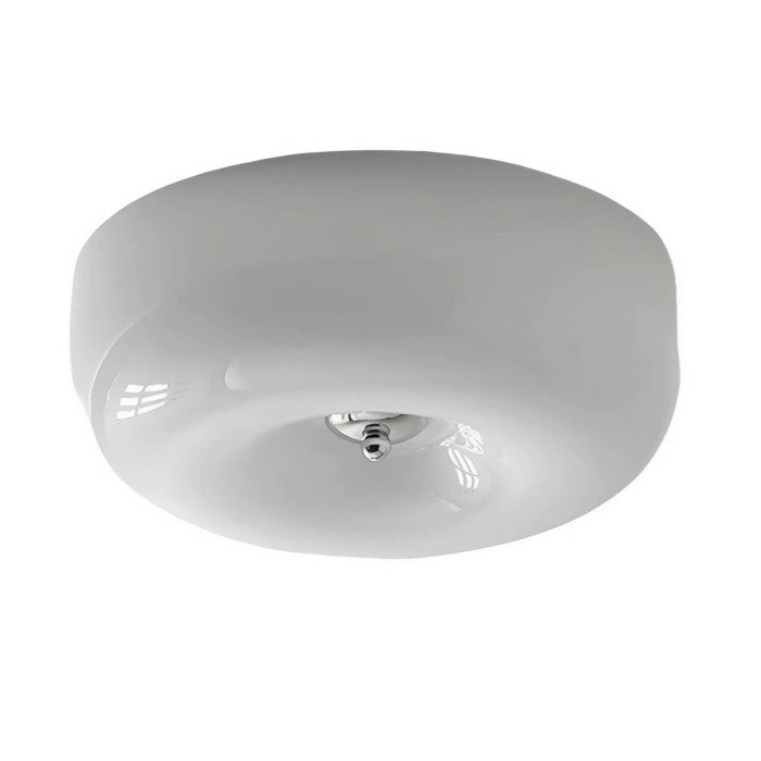 Modern Bauhaus Pudding LED Round Glass Ceiling Light