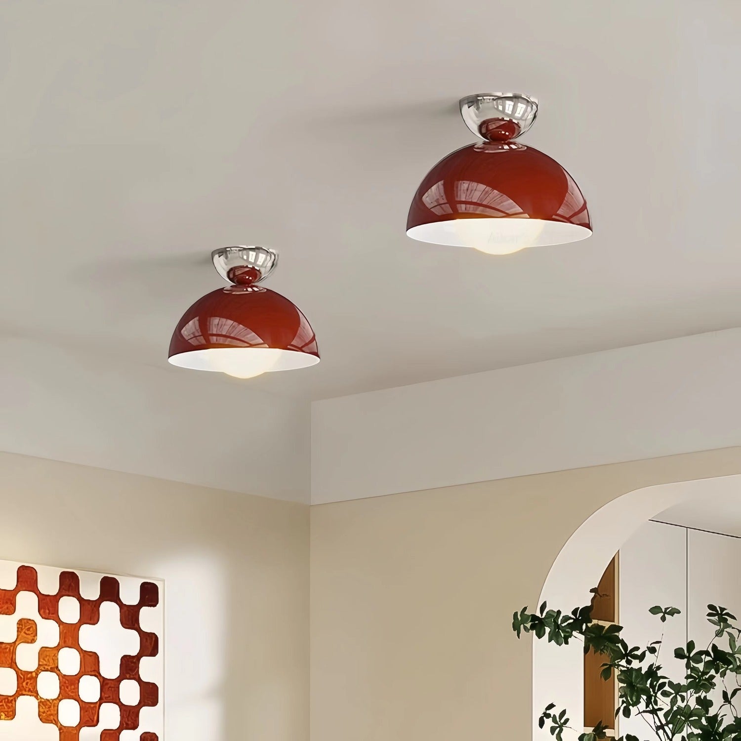 Bauhaus Dome Industrial Metal Ceiling Light