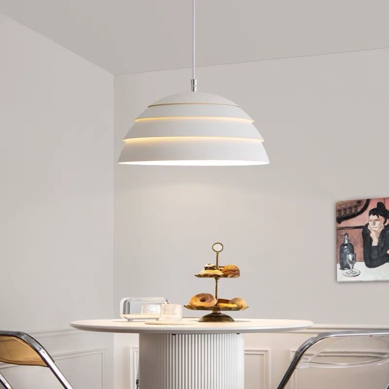 Modern Bauhaus Metal Dome Pendant Light
