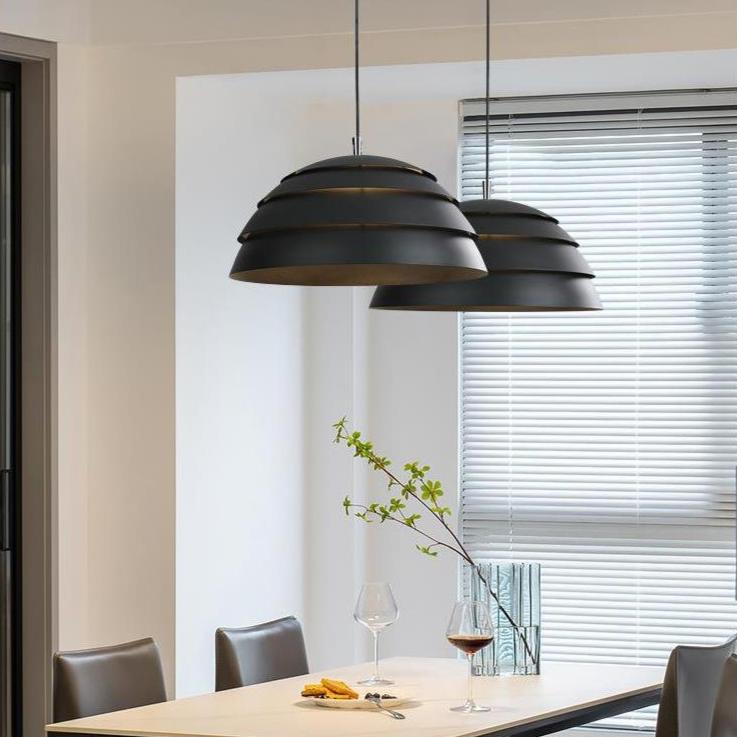 Modern Bauhaus Metal Dome Pendant Light