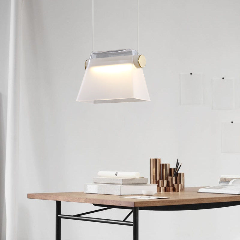 Modern Cowbell LED Handbag Shaped Pendant Light