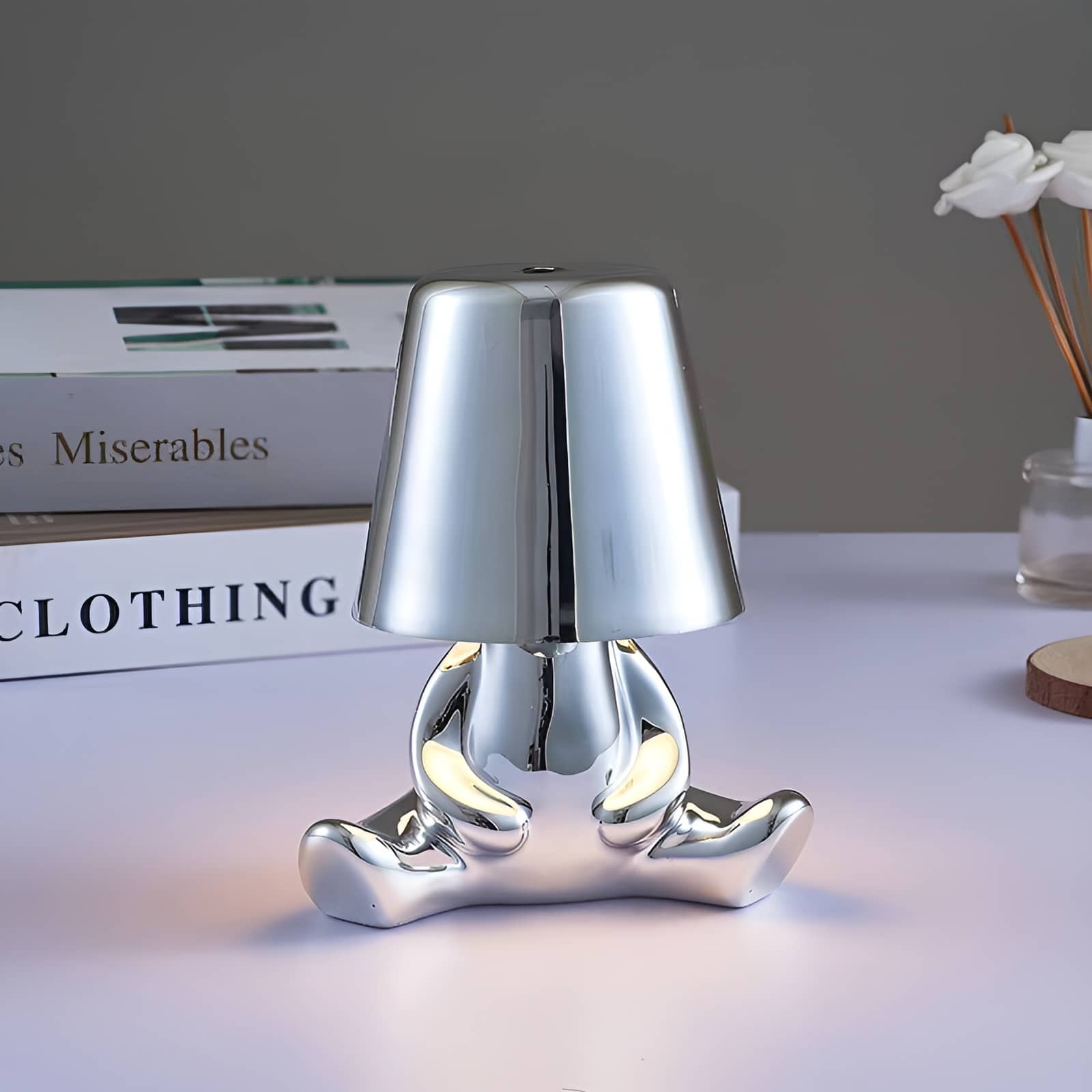 Modern Creative Rechargeable Little Man Table Lamp