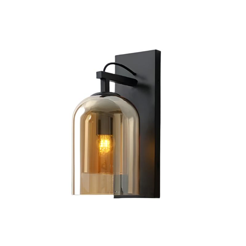 Modern Cylindrical Double Glass Wall Light