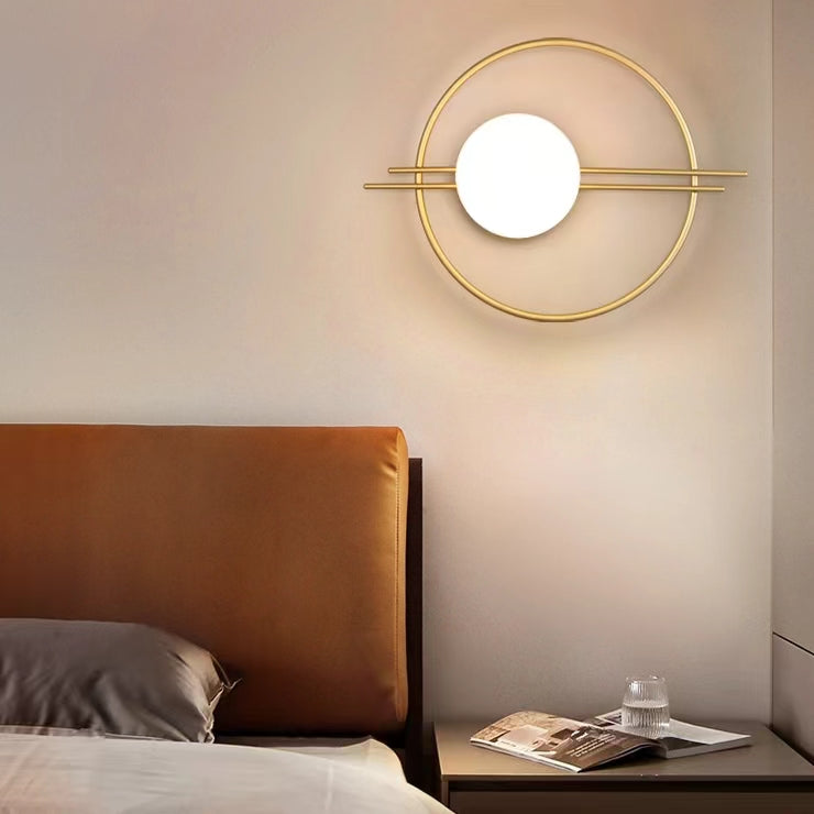 Modern Luxury Metal Ring Wall Light