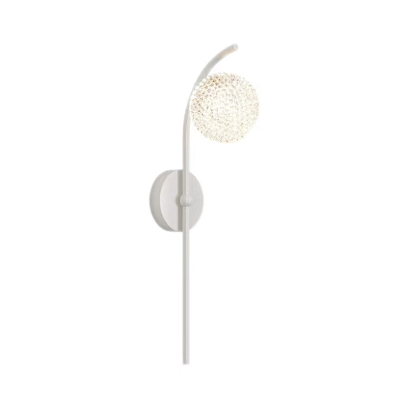 Modern Minimalist Crystal Globe Wall Light
