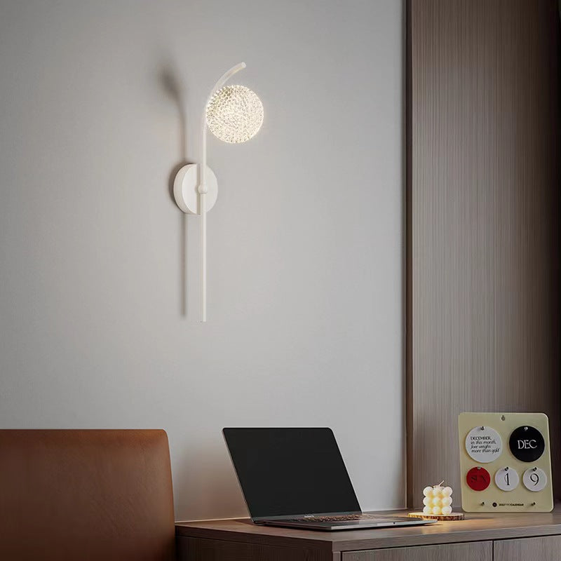 Modern Minimalist Crystal Globe Wall Light