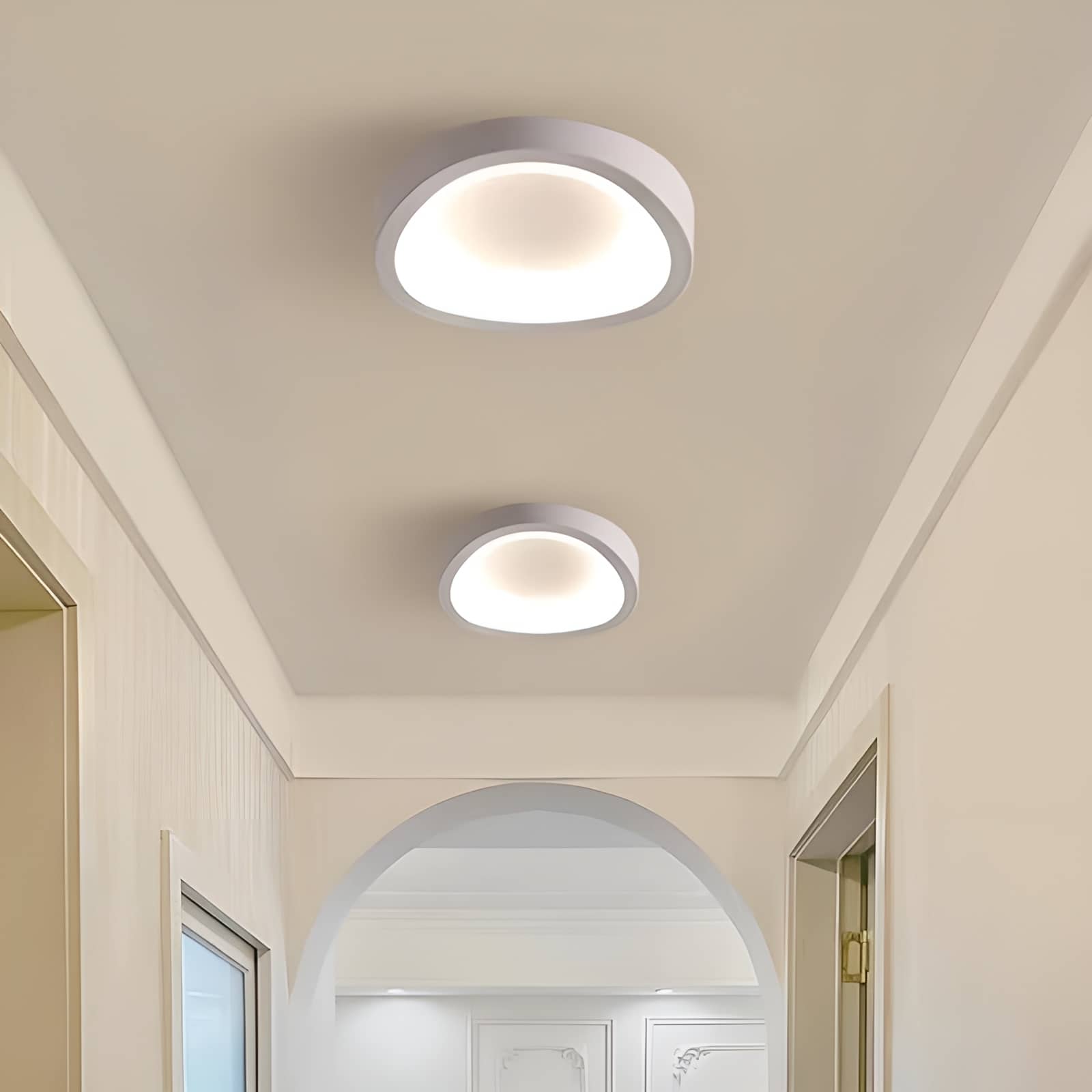 Modern White Wave Cloud Ceiling Light