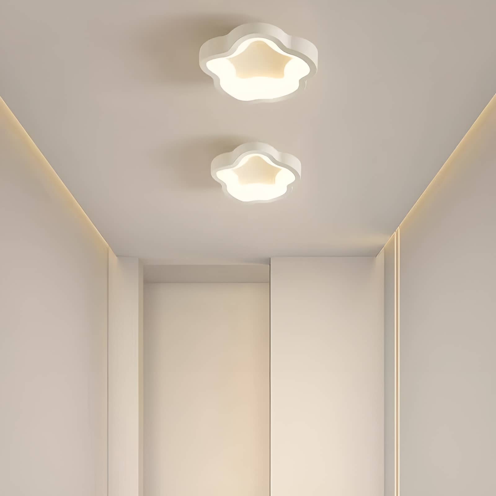 Modern White Wave Cloud Ceiling Light