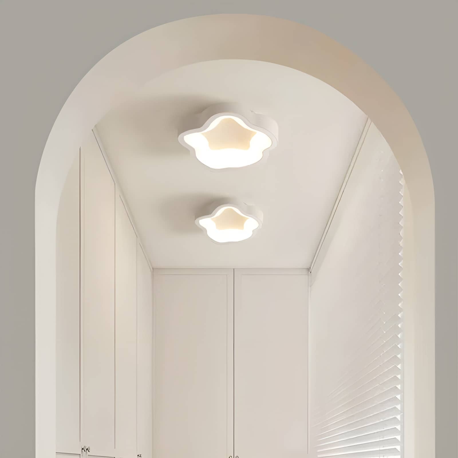 Modern White Wave Cloud Ceiling Light