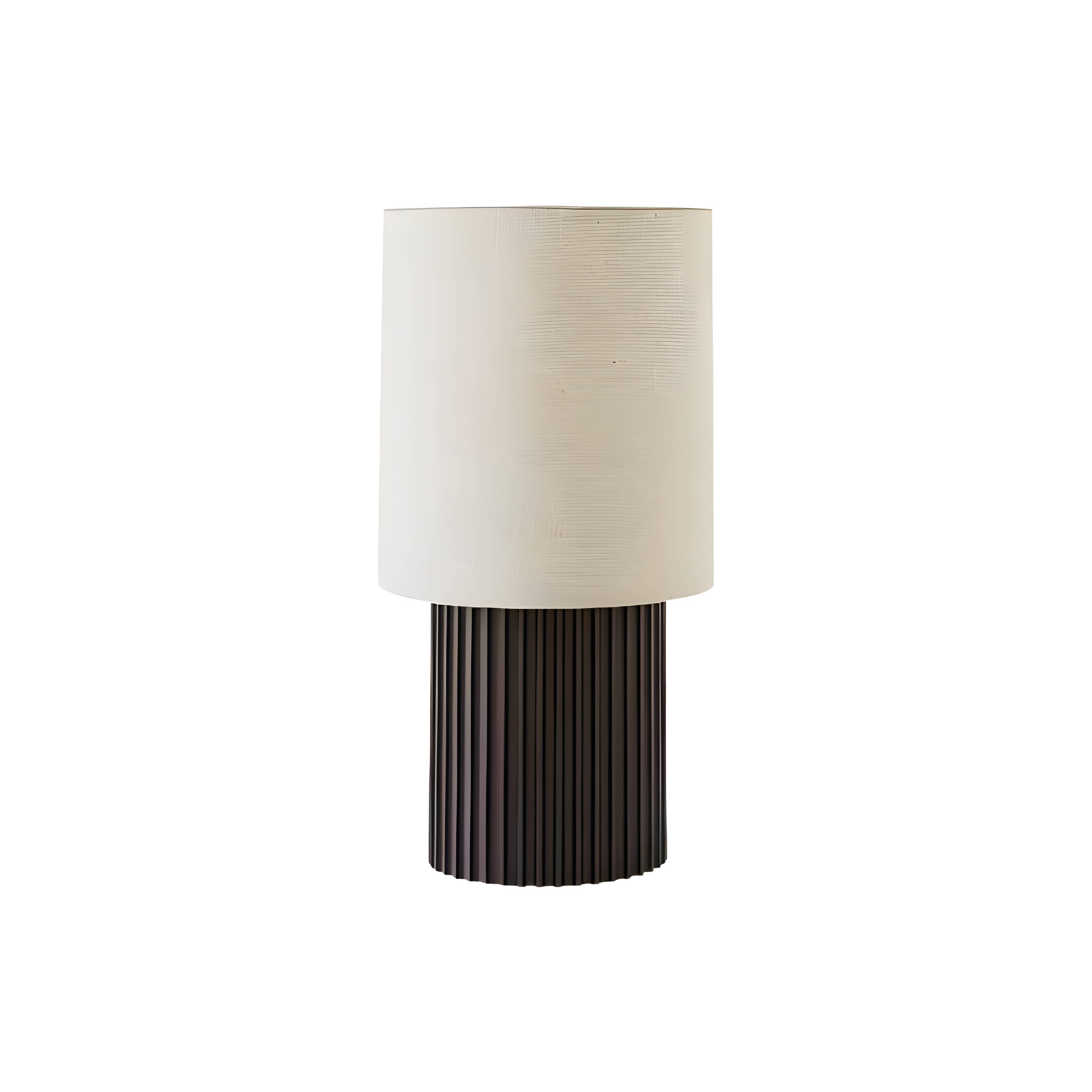 Minimalist Cordless Aluminum Brown Table Lamp