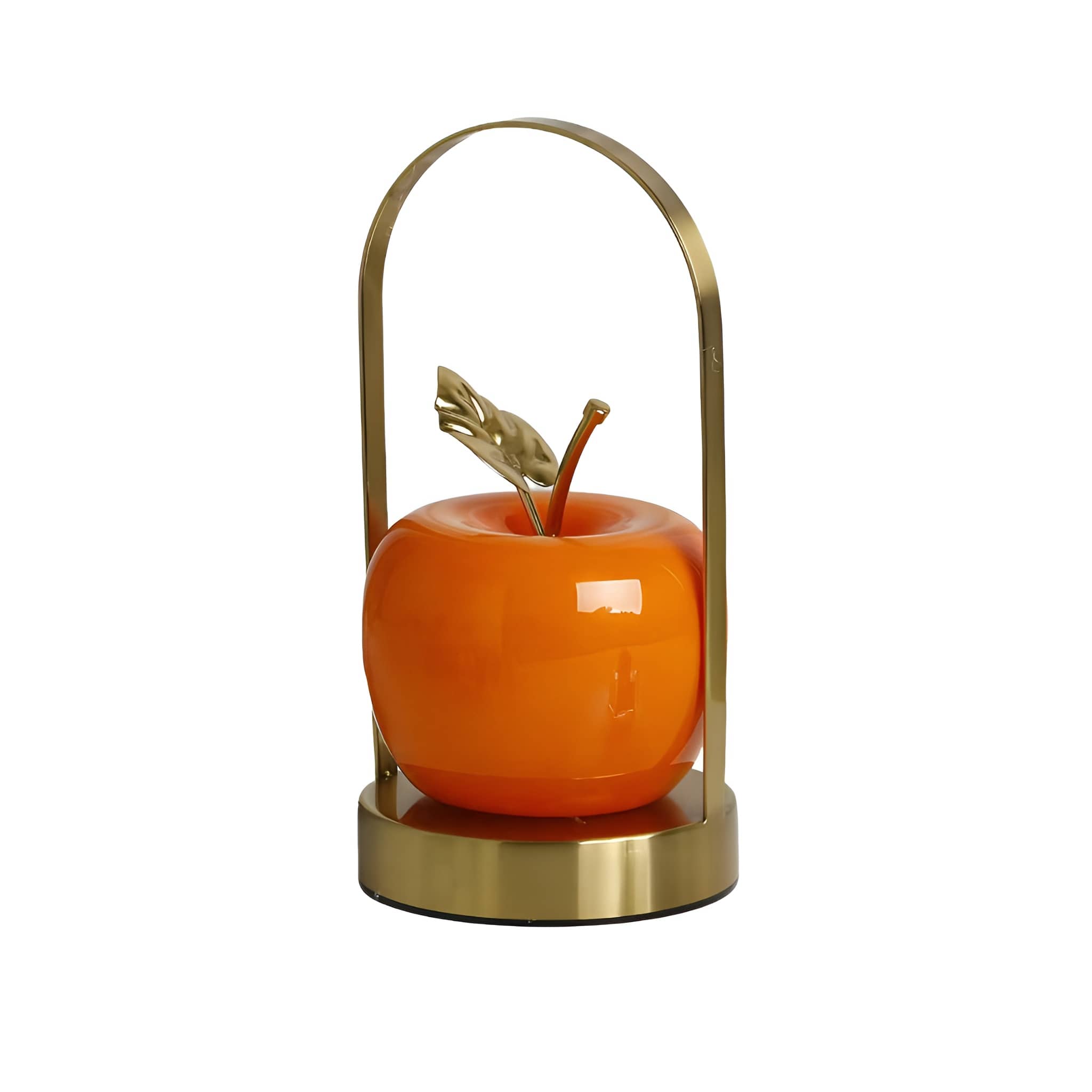 Modern Portable Glass Apple Table Lamp