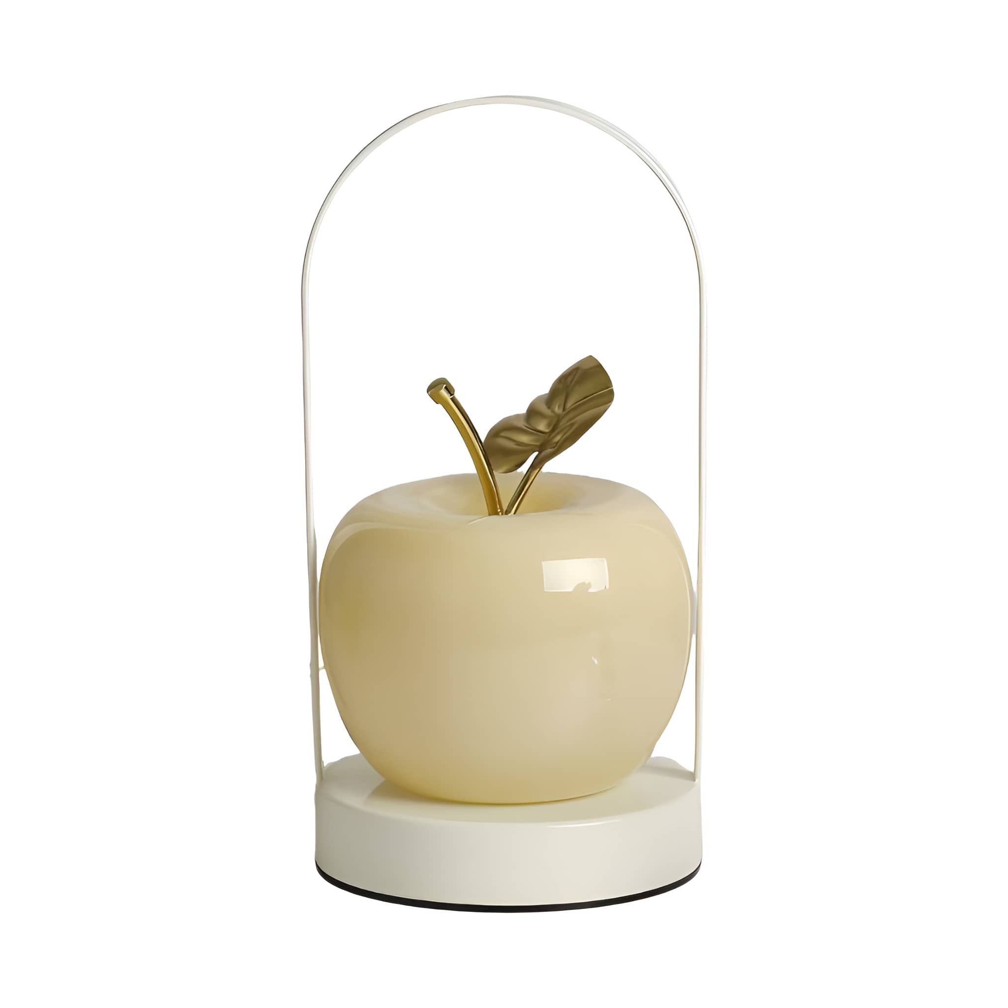 Modern Portable Glass Apple Table Lamp