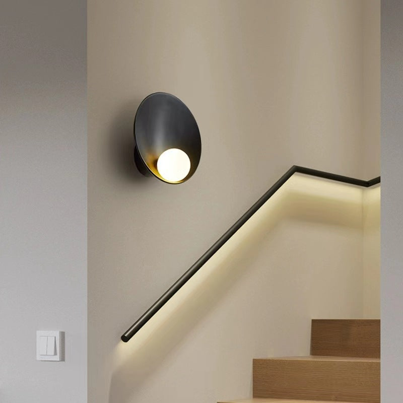 Modern Round Disc Resin Wall Light