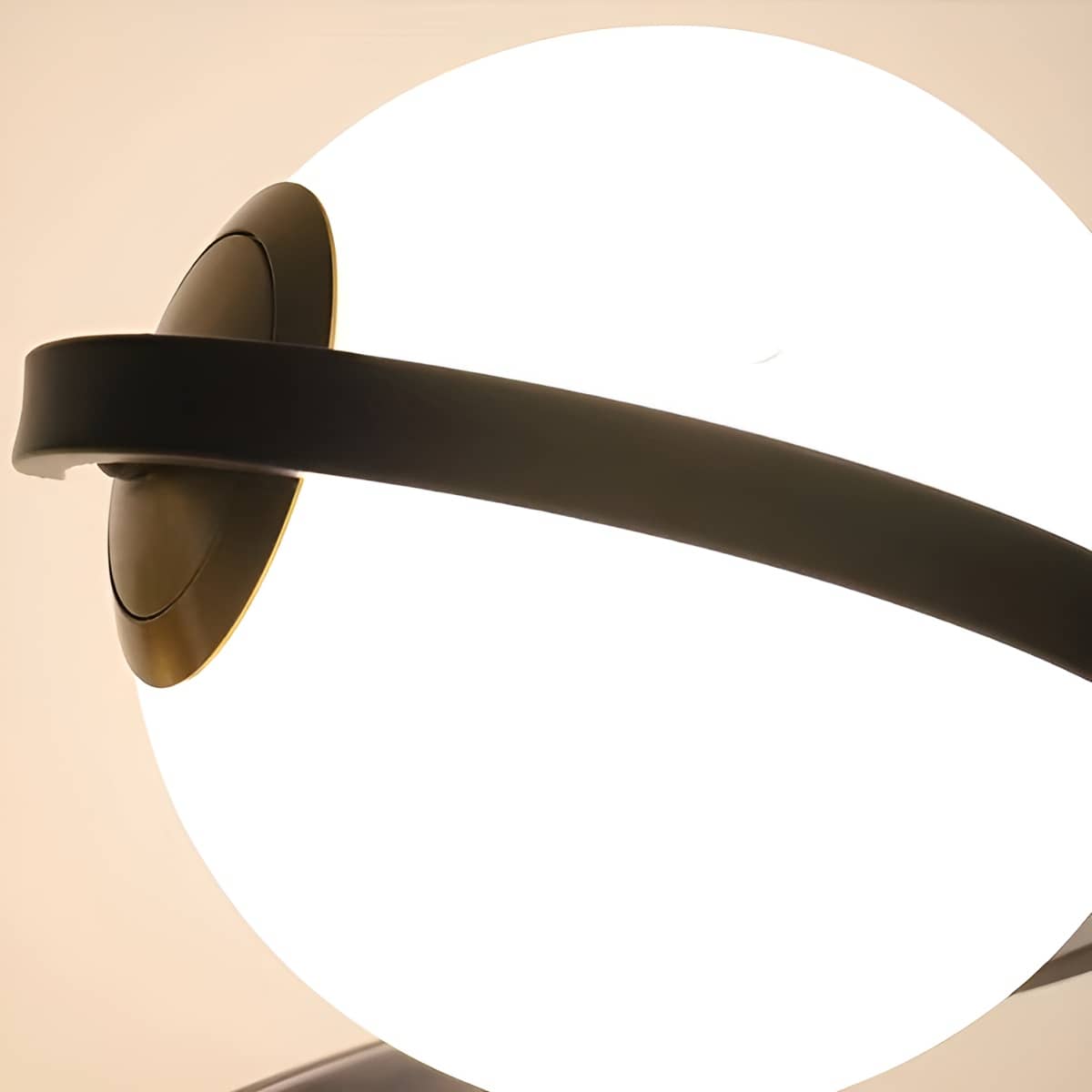 Modern Spiral Glass Ball Table Lamp for Bedside