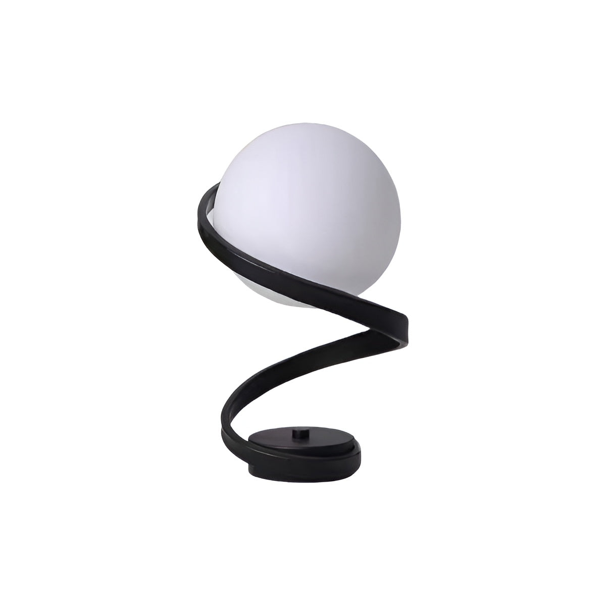 Modern Spiral Glass Ball Table Lamp for Bedside