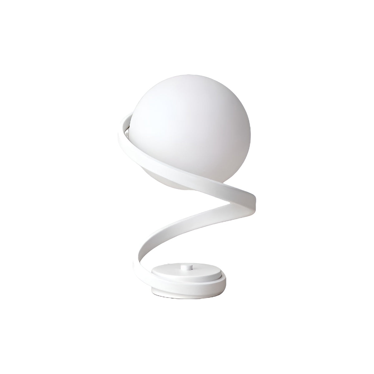 Modern Spiral Glass Ball Table Lamp for Bedside