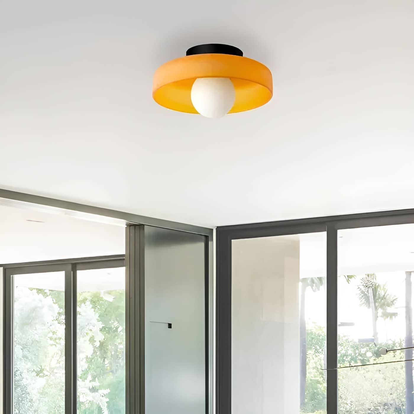 Morandi Decorative Round Glass Ceiling Light