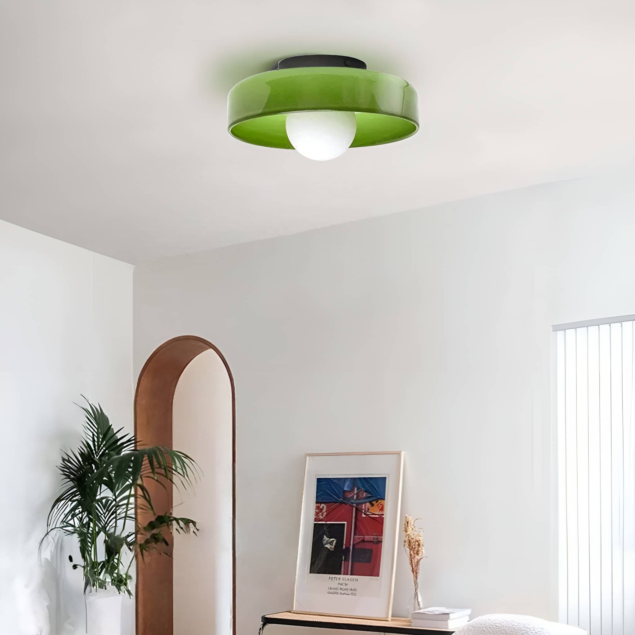 Morandi Decorative Round Glass Ceiling Light